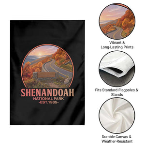 Shenandoah National Park Garden Flag Vintage Virginia Mountain Landscape TS14 Print Your Wear