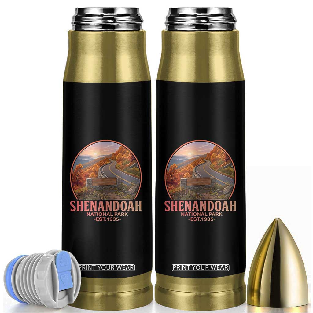 Shenandoah National Park Bullet Tumbler Vintage Virginia Mountain Landscape TS14 Black Print Your Wear