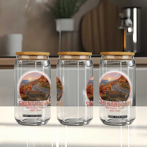 Shenandoah National Park Glass Can Vintage Virginia Mountain Landscape TS14 Print Your Wear