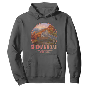 Shenandoah National Park Hoodie Vintage Virginia Mountain Landscape TS14 Dark Heather Print Your Wear