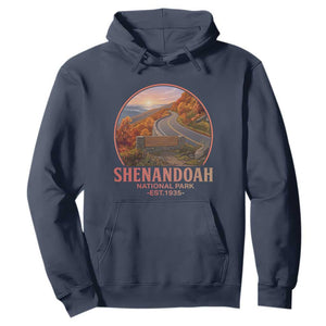 Shenandoah National Park Hoodie Vintage Virginia Mountain Landscape TS14 Navy Print Your Wear