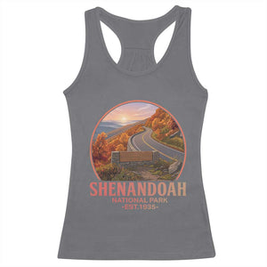 Shenandoah National Park Racerback Tank Top Vintage Virginia Mountain Landscape TS14 Charcoal Print Your Wear