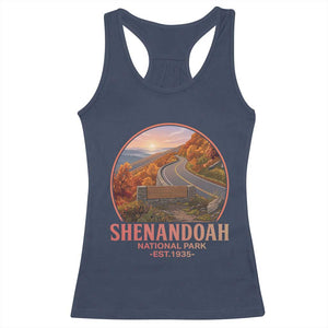 Shenandoah National Park Racerback Tank Top Vintage Virginia Mountain Landscape TS14 Navy Print Your Wear