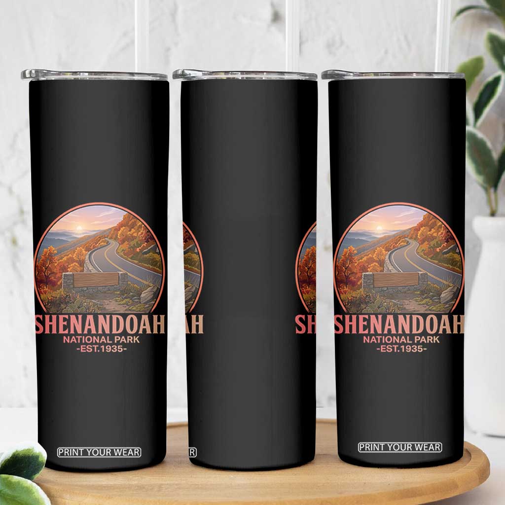 Shenandoah National Park Skinny Tumbler Vintage Virginia Mountain Landscape TS14 Print Your Wear