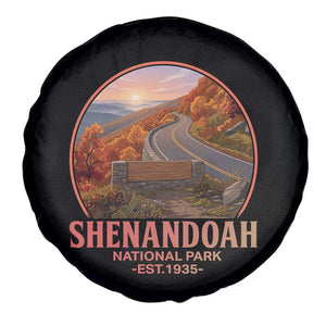 Shenandoah National Park Spare Tire Cover Vintage Virginia Mountain Landscape TS14 Print Your Wear