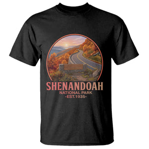 Shenandoah National Park T Shirt Vintage Virginia Mountain Landscape TS14 Black Print Your Wear