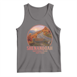 Shenandoah National Park Tank Top Vintage Virginia Mountain Landscape TS14 Deep Heather Print Your Wear