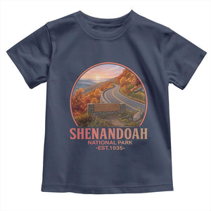 Shenandoah National Park Toddler T Shirt Vintage Virginia Mountain Landscape TS14 Navy Print Your Wear