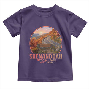 Shenandoah National Park Toddler T Shirt Vintage Virginia Mountain Landscape TS14 Purple Print Your Wear