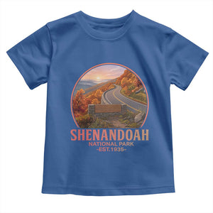 Shenandoah National Park Toddler T Shirt Vintage Virginia Mountain Landscape TS14 Royal Blue Print Your Wear
