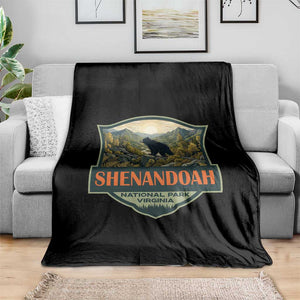 Shenandoah National Park Throw Blanket Virginia Black Bear Mountain TS14 Print Your Wear