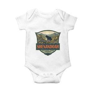 Shenandoah National Park Baby Onesie Virginia Black Bear Mountain TS14 White Print Your Wear
