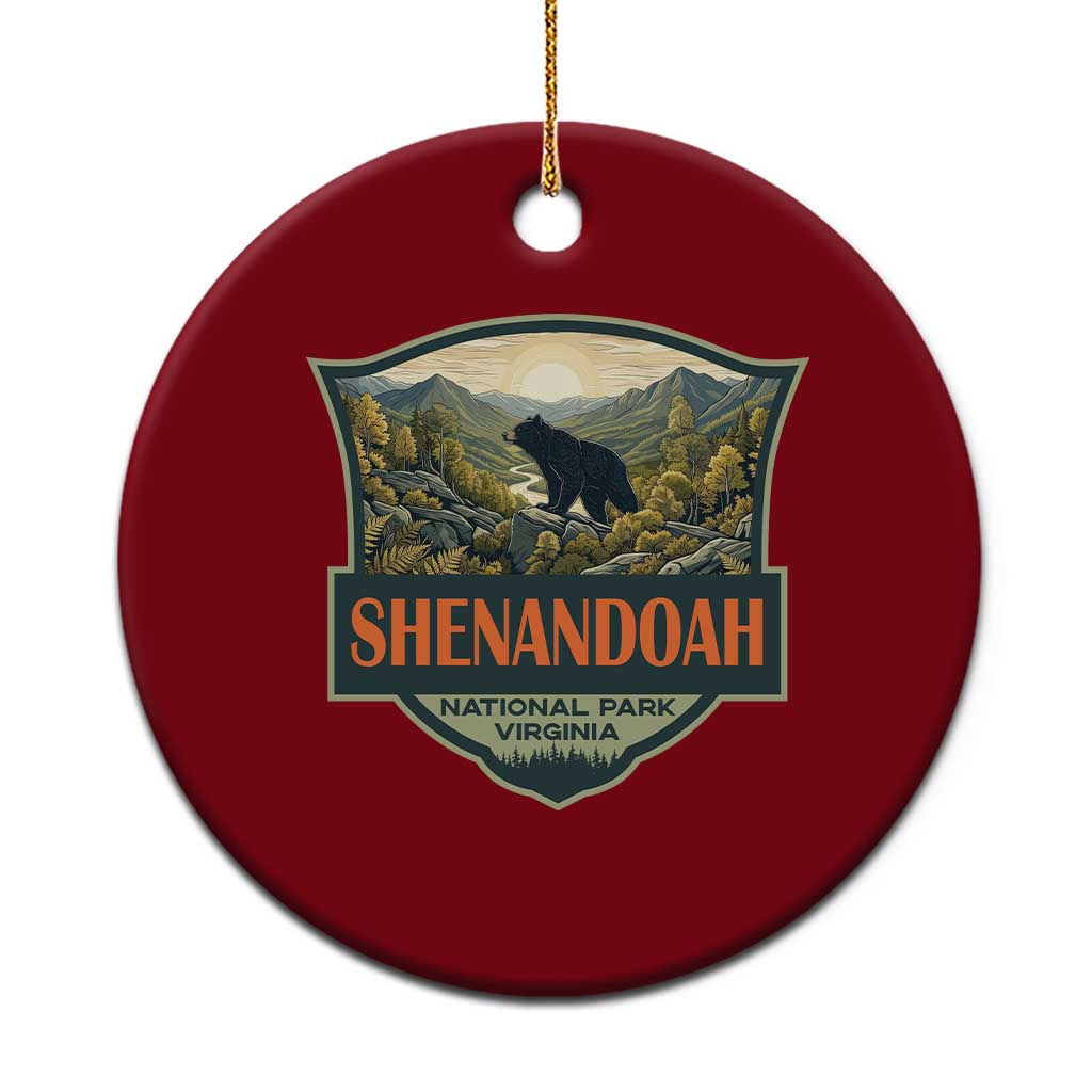 Shenandoah National Park Ceramic Ornament Virginia Black Bear Mountain TS14 1pc Red Print Your Wear