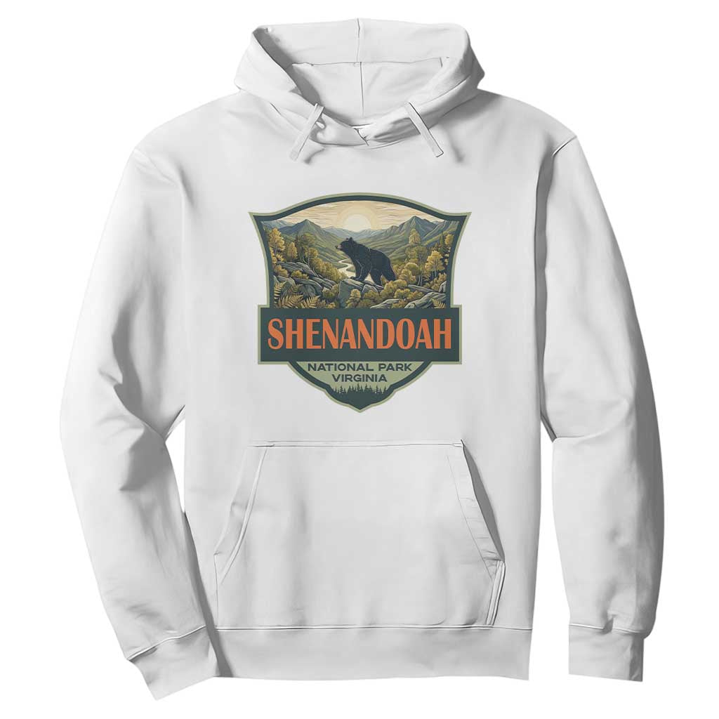 Shenandoah National Park Hoodie Virginia Black Bear Mountain TS14 White Print Your Wear