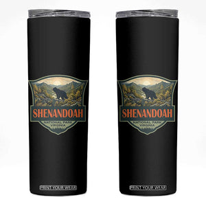 Shenandoah National Park Skinny Tumbler Virginia Black Bear Mountain TS14 Black Print Your Wear