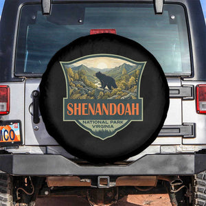 Shenandoah National Park Spare Tire Cover Virginia Black Bear Mountain TS14 No hole Black Print Your Wear