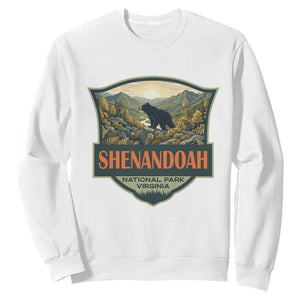 Shenandoah National Park Sweatshirt Virginia Black Bear Mountain TS14 White Print Your Wear