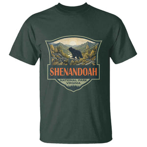 Shenandoah National Park T Shirt Virginia Black Bear Mountain TS14 Dark Forest Green Print Your Wear