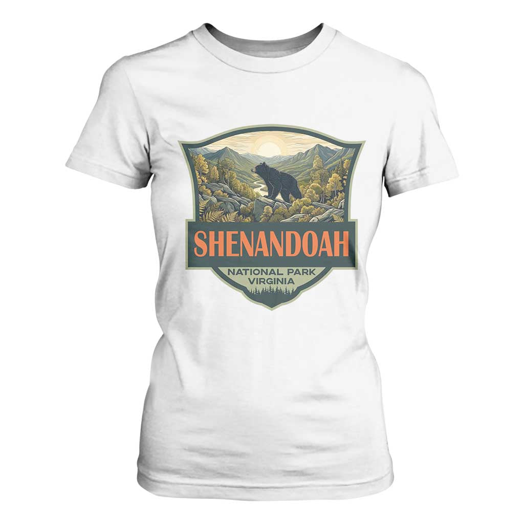 Shenandoah National Park T Shirt For Women Virginia Black Bear Mountain TS14 White Print Your Wear