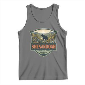 Shenandoah National Park Tank Top Virginia Black Bear Mountain TS14 Black Heather Print Your Wear