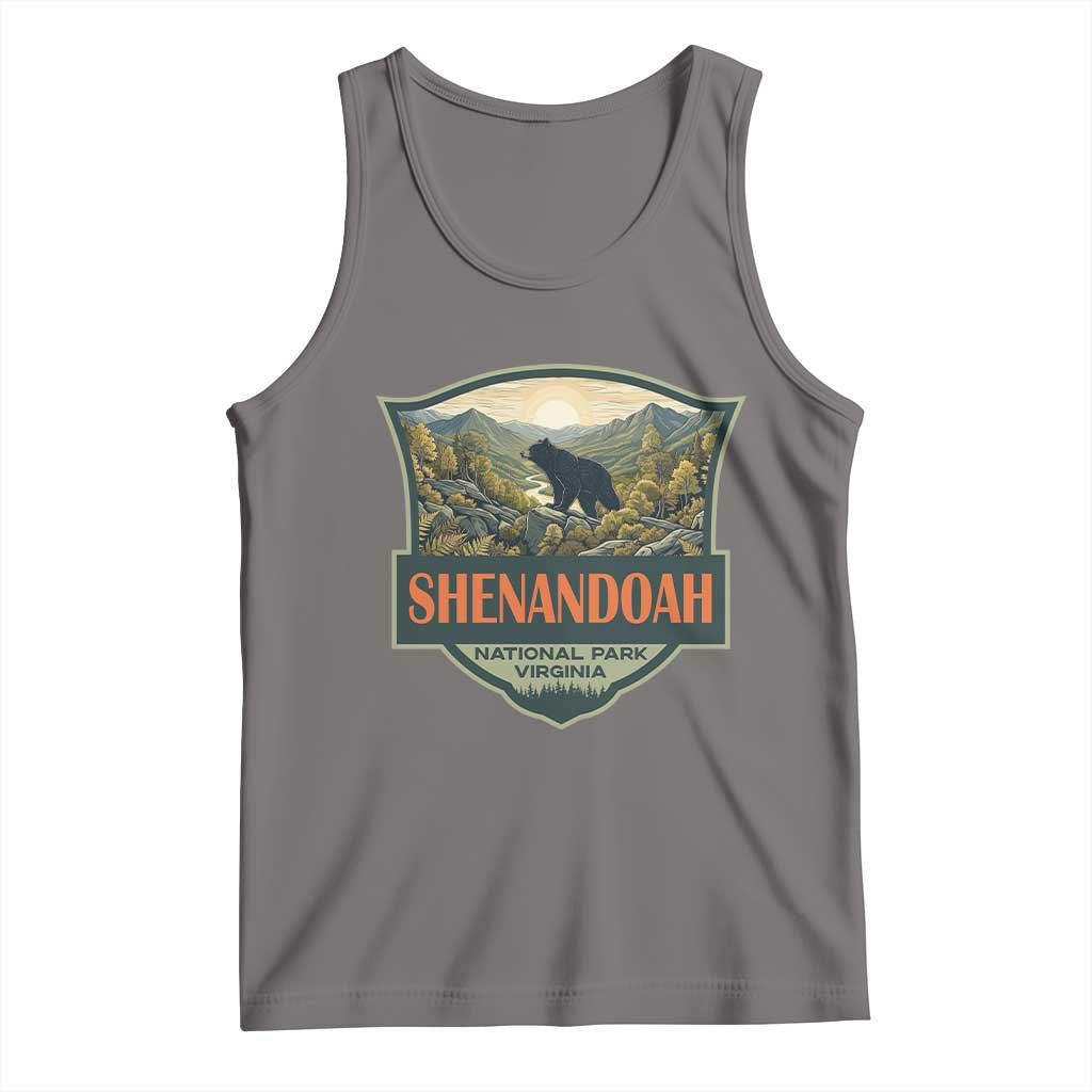 Shenandoah National Park Tank Top Virginia Black Bear Mountain TS14 Deep Heather Print Your Wear