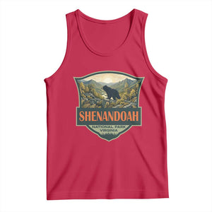 Shenandoah National Park Tank Top Virginia Black Bear Mountain TS14 Red Print Your Wear