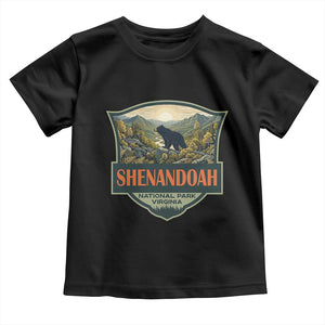 Shenandoah National Park Toddler T Shirt Virginia Black Bear Mountain TS14 Black Print Your Wear