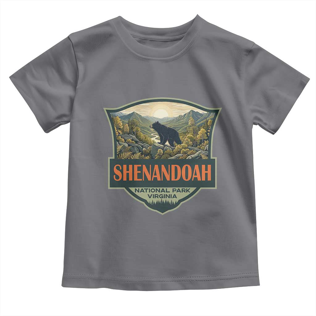 Shenandoah National Park Toddler T Shirt Virginia Black Bear Mountain TS14 Charcoal Print Your Wear