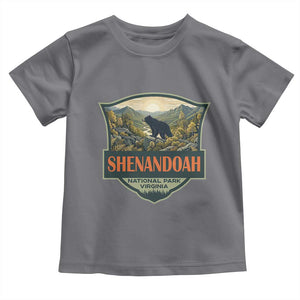 Shenandoah National Park Toddler T Shirt Virginia Black Bear Mountain TS14 Charcoal Print Your Wear