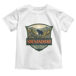 Shenandoah National Park Toddler T Shirt Virginia Black Bear Mountain TS14 White Print Your Wear