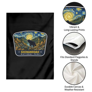 Shenandoah National Park Garden Flag Starry Night Virginia Bear Mountain TS14 Print Your Wear