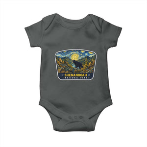 Shenandoah National Park Baby Onesie Starry Night Virginia Bear Mountain TS14 Dark Heather Print Your Wear