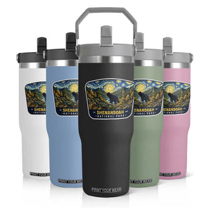 Shenandoah National Park Flip Straw Tumbler Starry Night Virginia Bear Mountain TS14 Print Your Wear