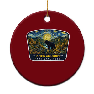 Shenandoah National Park Ceramic Ornament Starry Night Virginia Bear Mountain TS14 1pc Red Print Your Wear