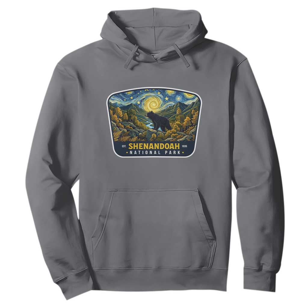 Shenandoah National Park Hoodie Starry Night Virginia Bear Mountain TS14 Charcoal Print Your Wear