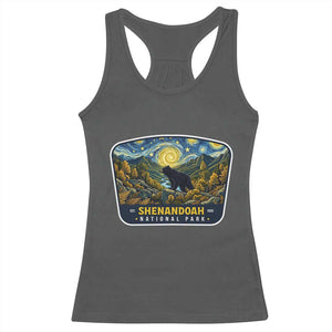 Shenandoah National Park Racerback Tank Top Starry Night Virginia Bear Mountain TS14 Dark Heather Print Your Wear