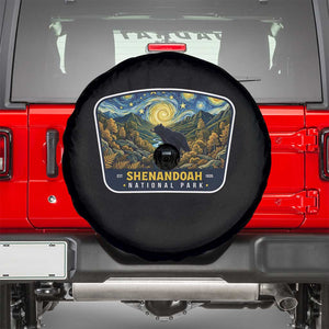Shenandoah National Park Spare Tire Cover Starry Night Virginia Bear Mountain TS14 Black Print Your Wear