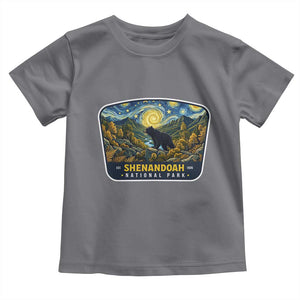 Shenandoah National Park Toddler T Shirt Starry Night Virginia Bear Mountain TS14 Charcoal Print Your Wear