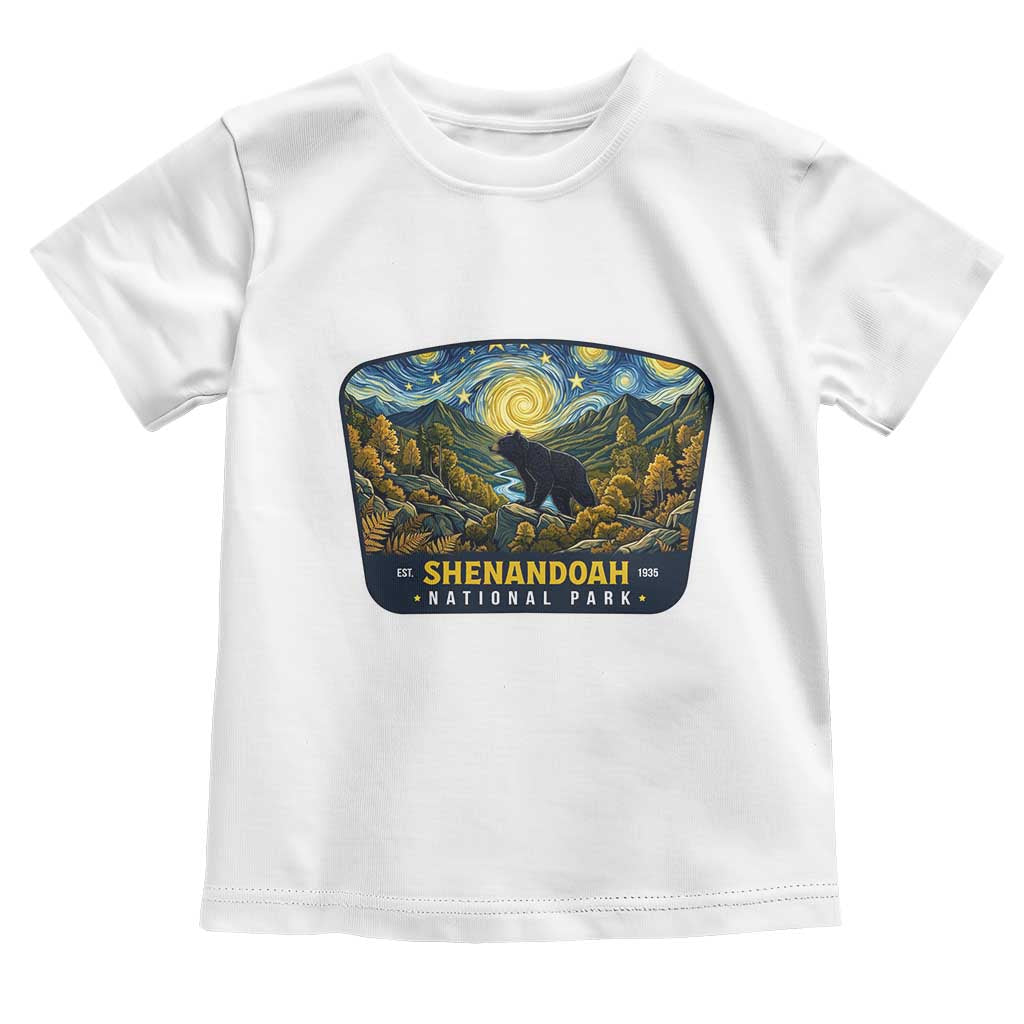 Shenandoah National Park Toddler T Shirt Starry Night Virginia Bear Mountain TS14 White Print Your Wear