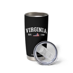 Virginia American Flag Map Tumbler Cup State Travel Souvenir TS14 Print Your Wear