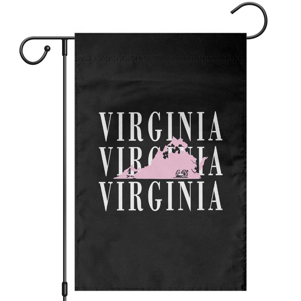 Virginia State Map Garden Flag East Coast State Pride Travel Gift TS14 Black Print Your Wear