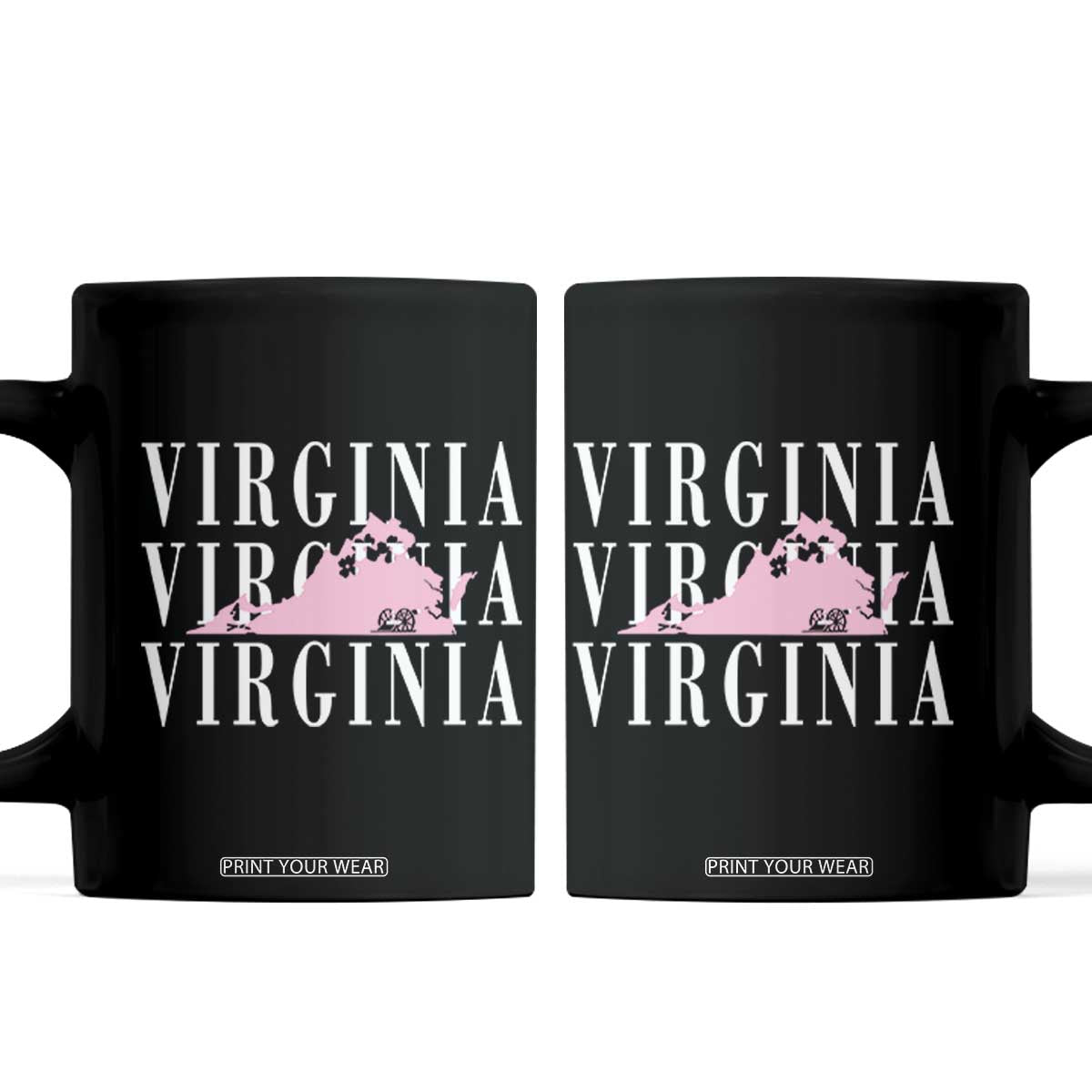 Virginia State Map Coffee Mug East Coast State Pride Travel Gift