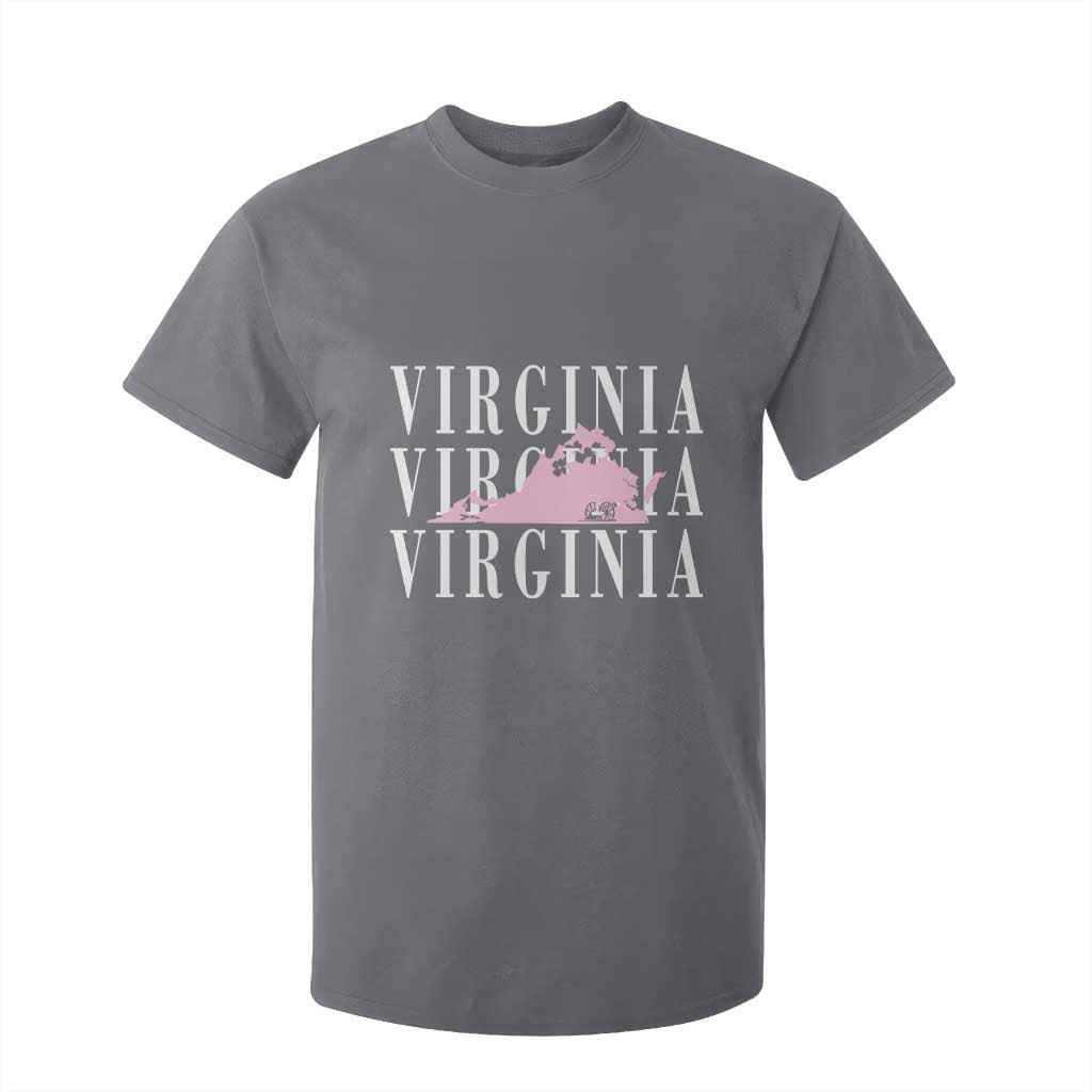 Virginia State Map T Shirt For Kid East Coast State Pride Travel Gift