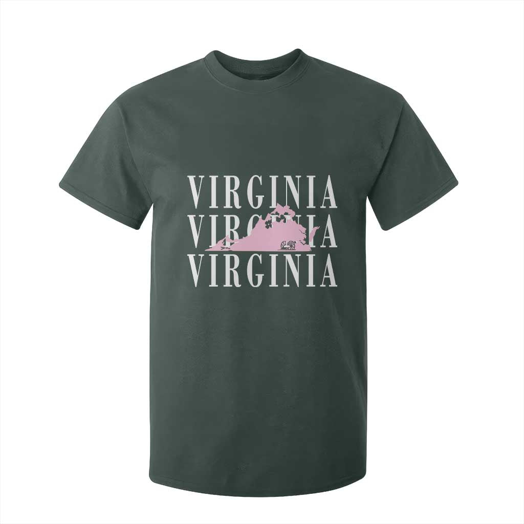 Virginia State Map T Shirt For Kid East Coast State Pride Travel Gift
