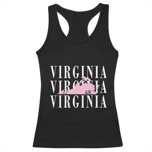 Virginia State Map Racerback Tank Top East Coast State Pride Travel Gift
