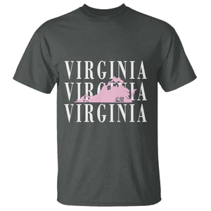 Virginia State Map T Shirt East Coast State Pride Travel Gift
