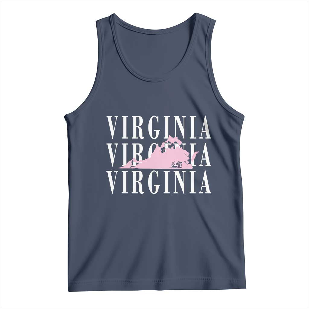 Virginia State Map Tank Top East Coast State Pride Travel Gift