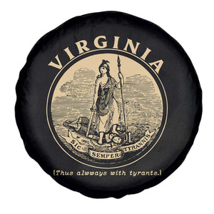 Vintage Virginia Motto Sic Semper Tyrannis Spare Tire Cover TS14 Print Your Wear
