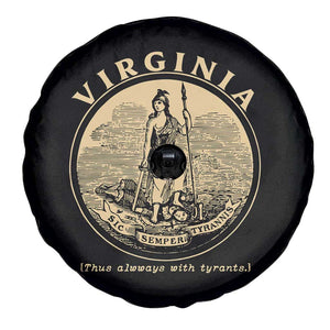 Vintage Virginia Motto Sic Semper Tyrannis Spare Tire Cover TS14 Print Your Wear