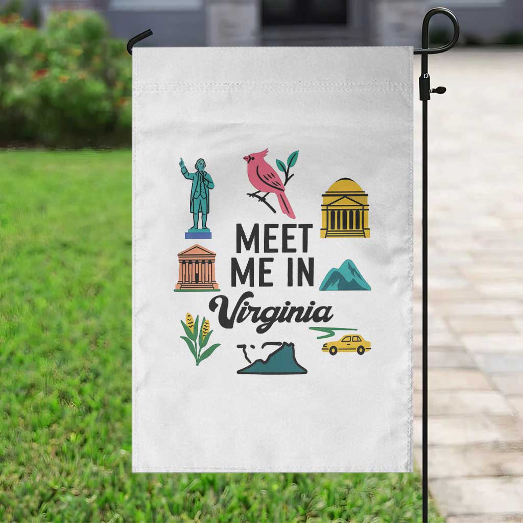 Meet Me in Virginia Garden Flag Travel Souvenir East Coast State Pride TS14 Print Your Wear